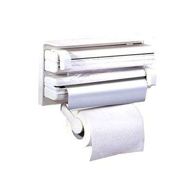 Triple Paper Dispenser White