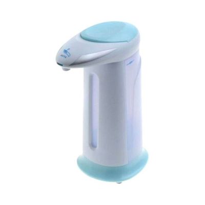 Hand Free Soap Dispenser White/Blue 12ounce