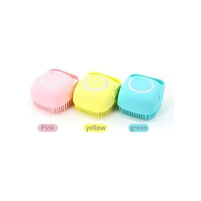 3-Piece Shower Bath Exfoliating Body Scrub Brush with Soap Dispenser Multicolour 50ml