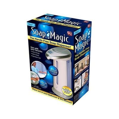 Hands Free Soap Dispenser White/Blue