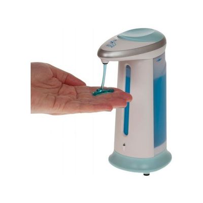 Hands Free Soap Dispenser White/Blue 8x16x17inch