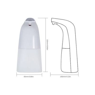 Infrared Foaming Soap Dispenser White 215x93x105millimeter