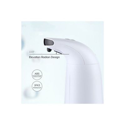 Waterproof Touchless Liquid Soap Dispenser White/Blue 22x8x11centimeter