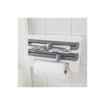 Tissue Paper Storage Grey/White 39x10x24centimeter