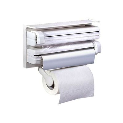 Triple Layer Paper Dispenser White 38.5x19x7.5centimeter Triple Layer Paper Dispenser White 38.5x19x7.5centimeter