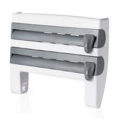 Tissue Roll Holder Rack White/Grey