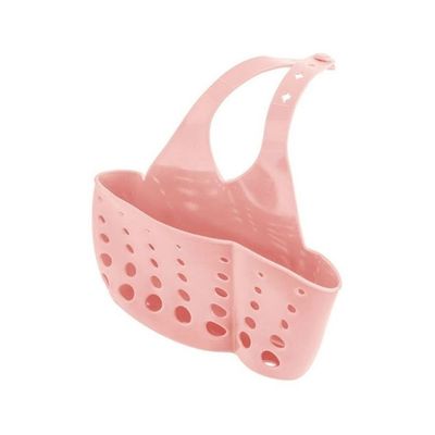 Kitchen Rack Drain Basket Pink