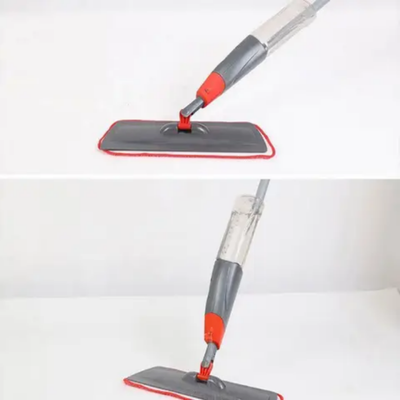 Floor Mop With Spray Grey/Silver