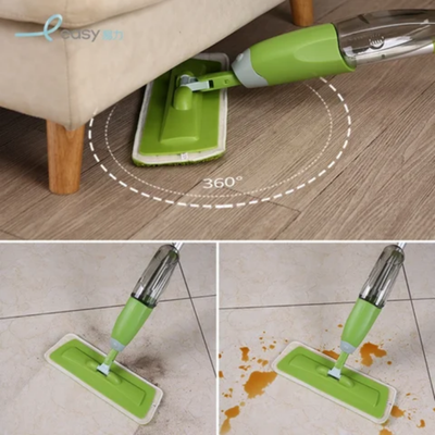 Floor Mop With Spray Green/Silver/Black