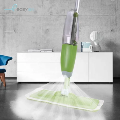 Floor Mop With Spray Green/Silver/Black