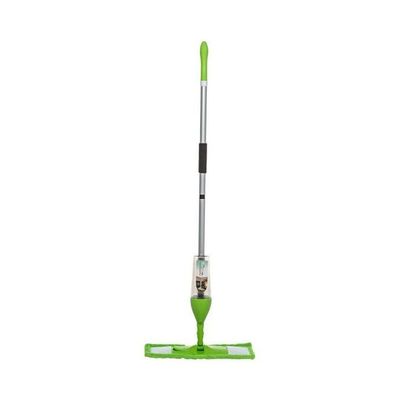 Floor Mop With Spray Green/Silver