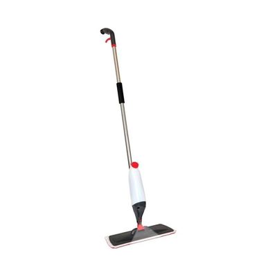 Floor Cleaning Mop With Spray Black/White/Silver
