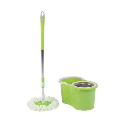 Rotating Spin Mop With Bucket Green 47centimeter