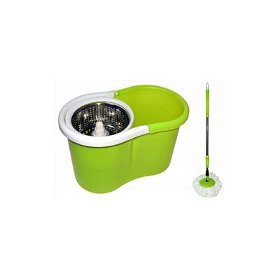 Spin Circular Mop With Bucket Green/White/Silver