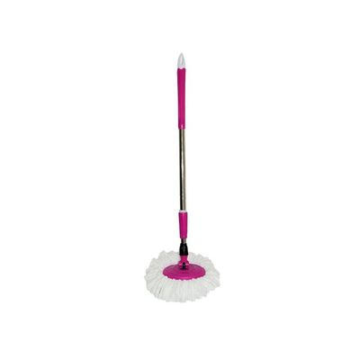 360 Degree Rotating Mop Stick With Bucket Pink 50x30x30centimeter