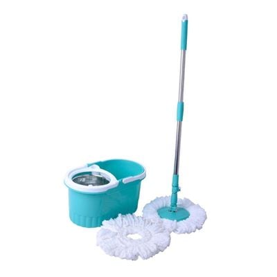 Spin Mop And Microfiber Refill With Bucket Blue/White/Silver