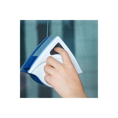 Double Sided Magnetic Window Glass Cleaner Wiper Blue/White