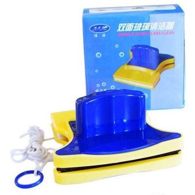Dual Sided Magnetic Glass Cleaner Blue/Yellow