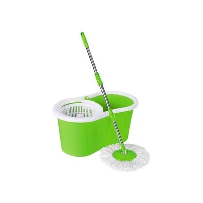 Spinning Mop And Bucket Set Green/White