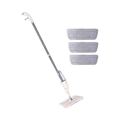 Handheld Floor Cleaning Spray Mop With Towels Grey 40cm