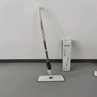 Handheld Floor Cleaning Spray Mop With Towels Grey 40cm
