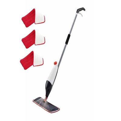 Spray Mop With 3 Floor Cleaning Pad Set Multicolour