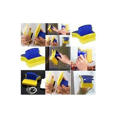 Double Face Magnetic Glass Cleaner Yellow/Blue/White