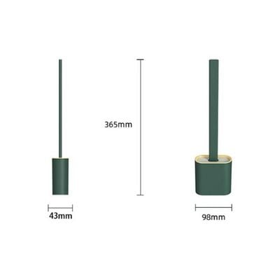 Creative Household Crevice Soft Rubber Long Handle Toilet Brush Multicolour 38 x 6 x 12centimeter