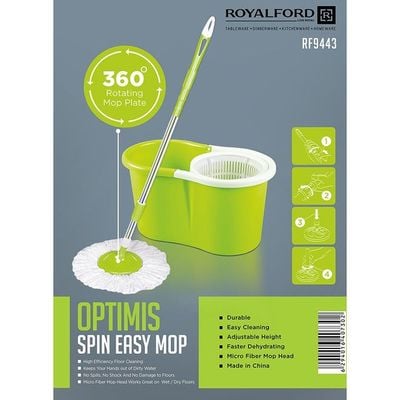 Optimistic Spin Easy Mop With Bucket Green/White