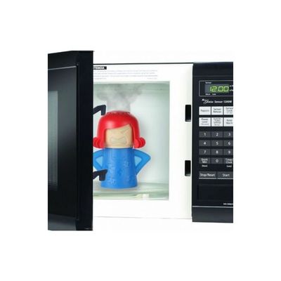 Angry-Mama Microwave Oven Steam Cleaner Blue/Red/Beige