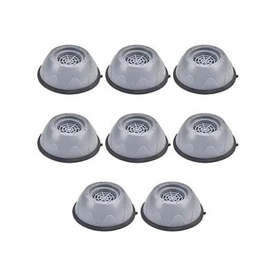 8 PCS Washing Machine Foot Pad Grey 4 X 10cm