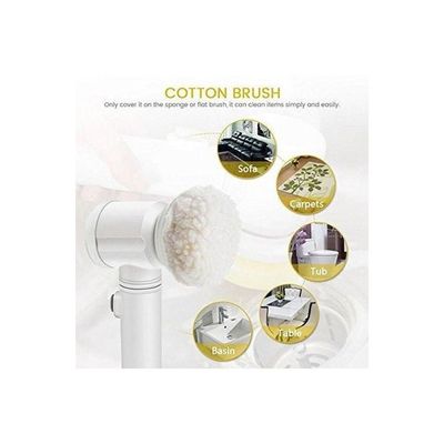 5-In-1 Magic Cleaning Brush White/Yellow 17x22.5x7.5centimeter