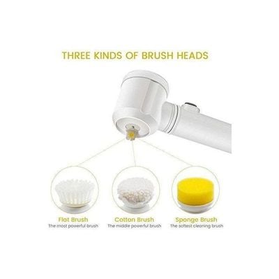 5-In-1 Magic Cleaning Brush White/Yellow 17x22.5x7.5centimeter