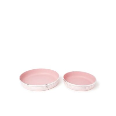 4-Piece Non-stick Bakeware Set Includes Light Pink/Silver