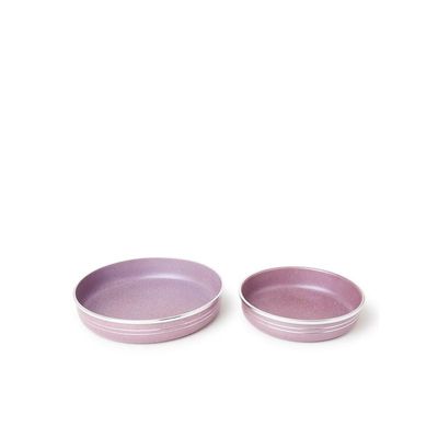 4-Piece Non-Stick Bakeware Set Includes Purple/Silver