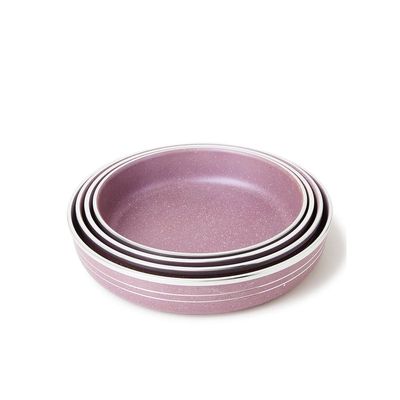 4-Piece Non-Stick Bakeware Set Includes Purple/Silver