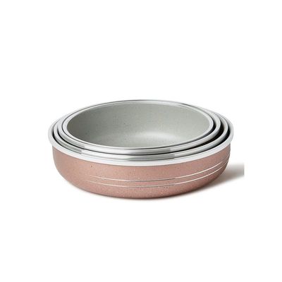 4-Piece Bakeware Pan Set Purple Pan 1 (1x24), Pan 2 (1x26), Pan 3 (1x28), Pan 4 (1x30)cm