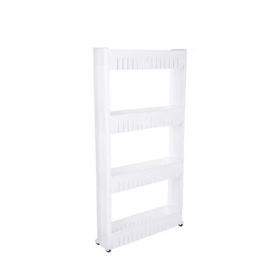 Pantry Rack With 4 Large Storage Baskets White 100x55x12cm