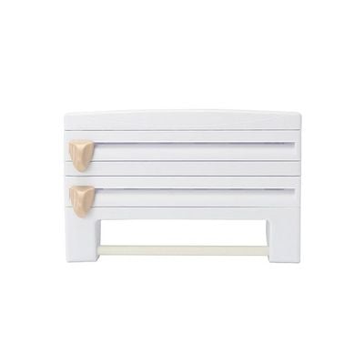 Cling Film Bottle And Towel Rack White/Beige 0.801kg