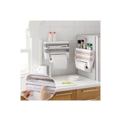 Multifunctional Home Kitchen Storage Rack Beige/White