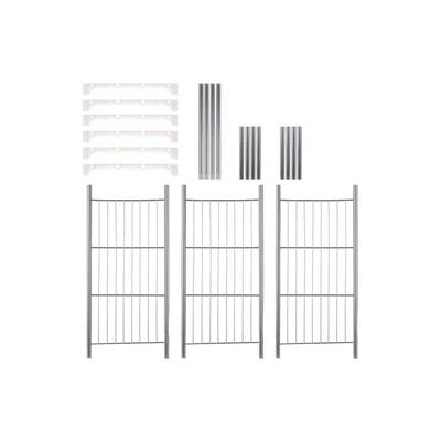 3-Tier Multi-Functional Kitchen Storage Rack Silver/White 22.4x11.8x25.6inch