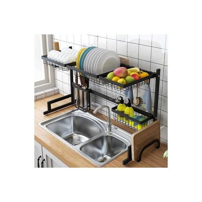 Dish Drainer Rack black 85 x 52 x 32cm