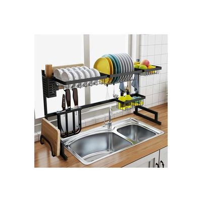 Dish Drainer Rack black 85 x 52 x 32cm