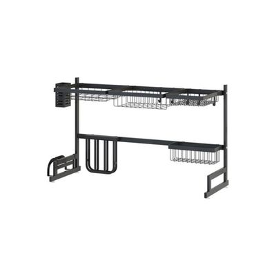 Dish Drying Rack Black 86.5x34x12cm