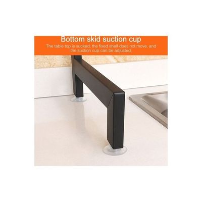 Stainless Steel Kitchen Rack Black 82cm