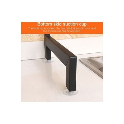 Stainless Steel Kitchen Rack Black 92cm