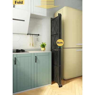 Kitchen Metal Storage Rack Black 72x37x87.5cm