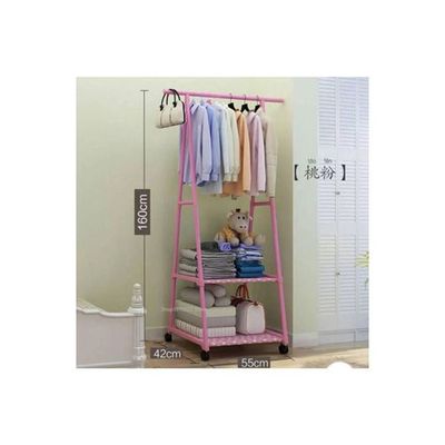 Clothes Stand And Organizer- Coat Rack Metal Pink