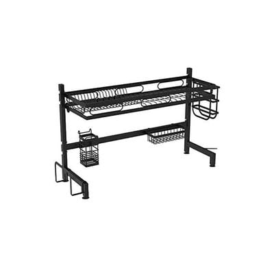 Stainless Steel Dish Rack Black 85x28x55cm