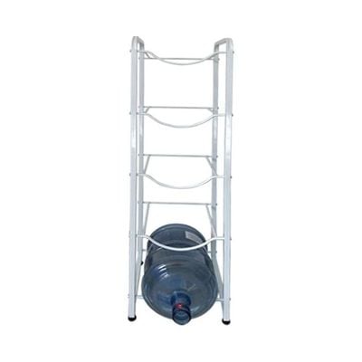 5-Rack Water Gallon Storage Rack Silver 160cm